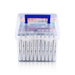 Impression de logo personnalisé Ensemble de marqueurs permanents à double pointe en plastique PP - Product Image 2