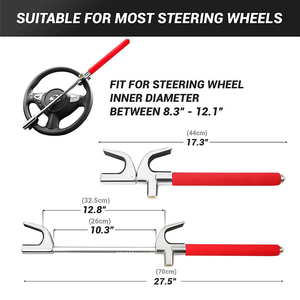 Xiangta Hot Bán Chống Trộm Dây Đai Chỗ Ngồi Khóa Phù Hợp Với Hầu Nhất Xe Ô Tô Xe SUV Golf An Ninh Chỉ Đạo Bánh Xe Khóa Với 2 Phím - Product Image 6