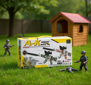 A-K Rifle de Asalto Eléctrico de Bolas de Gel de Agua 7-8mm M16-5 Pistola de Juguete Automática a Batería para Niños 12+ - Product Image 2