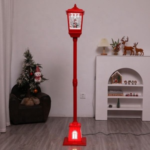 Fábrica al por mayor Navidad nieve lámpara Musical moda reutilizable farol para decoración <span class=keywords><strong>de</strong></span> festivales - Product Image 1