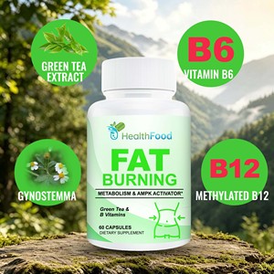 Cápsulas Quemagrasas con Etiqueta Personalizada, Contienen Extracto de Té Verde con Vitamina B6, Apoya el Control de Peso Saludable, Acelera el Metabolismo - Product Image 2
