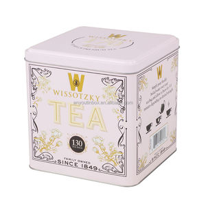 Прямоугольные прямоугольные контейнеры из оловянной жести высокого качества для чая, упаковка для косметического печенья, подарки для закусок - Product Image 3