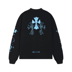 Maglietta a Maniche Lunghe <span class=keywords><strong>AR</strong></span> Border Fashion in Cromo di Alta Qualità, Girocollo, Puro Cotone, Unisex, Vestibilità Ampia, Vendita all'Ingrosso - Product Image 6