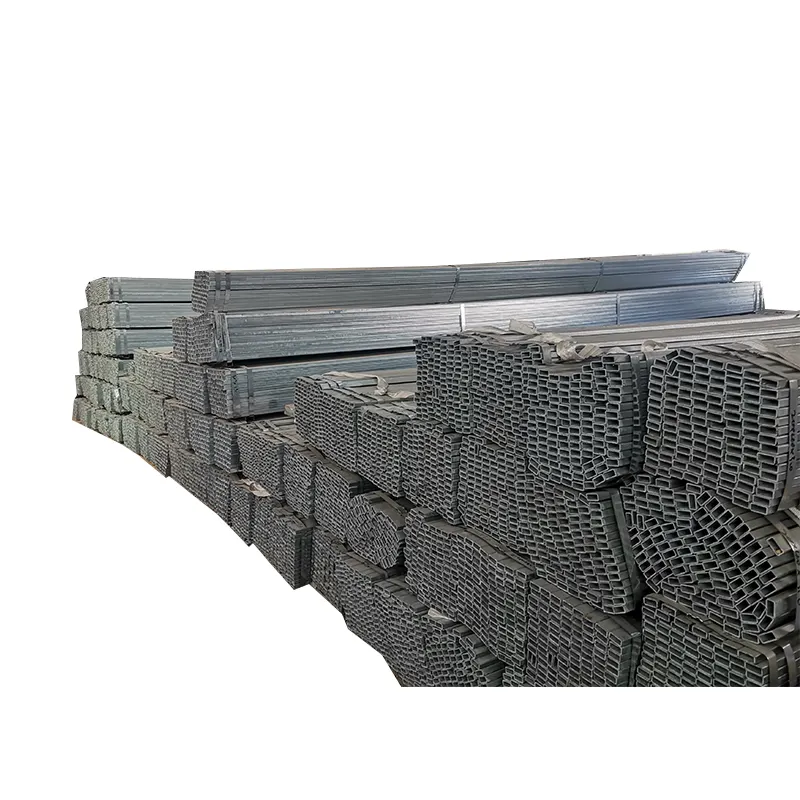 En kaliteli galvanizli dikdörtgen boru fabrikası ihracat inşaat yaygın olarak kullanılan GALVANİZLİ ÇELİK BORU