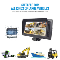 Offre Spéciale IP69K étanche Bus moniteur DVR enregistrement quad image AHD moniteur 10.1 pouces moniteur haute résolution