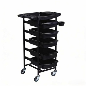 Carrito de Peluquería, Carrito para Herramientas de Salón de Belleza, Almacenamiento Móvil de Herramientas, Carrito Pequeño, Colección de Artículos para el Cabello - Product Image 1