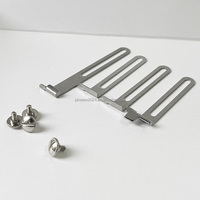 Pied presseur en acier pour ourlets extensibles, réglable, pour machines à coudre industrielles, couleur argent, pour l'industrie du vêtement