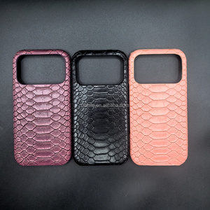 Funda protectora de teléfono con patrón de piel de serpiente de gama alta, último estilo de moda, adecuada para fundas de teléfono <span class=keywords><strong>iPhone</strong></span> 17 <span class=keywords><strong>Pro</strong></span> <span class=keywords><strong>Max</strong></span> 16 15 14. - Product Image 1