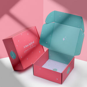 Cajas plegables de almacenamiento de zapatos de gran tamaño con impresión de logotipo personalizado, embalaje rojo biodegradable, caja de correo de zapatos para <span class=keywords><strong>zapatillas</strong></span> - Product Image 1