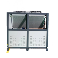 Refroidisseur d'eau industriel à spirale refroidi par air, réservoir en acier inoxydable, réfrigérant R-410A, haute productivité, sécurité, moteur micro-ordinateur