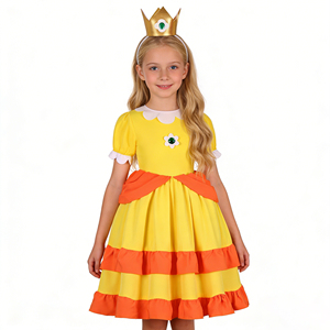 Disfraz de Princesa Rosalina de la Película Galaxy para Niñas, Disfraces de Peach para Halloween, Cumpleaños, Cosplay, Vestido de Princesa Peach con Corona - Product Image 6