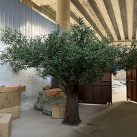 Arbre d'olivier artificiel réaliste de grande taille, aspect personnalisé, grand faux olivier pour la décoration intérieure et extérieure