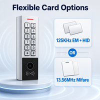 Lecteur de clavier à code QR OSDP IP67, lecteur de carte RFID, lecteur de contrôle d'accès par mot de passe pour système d'entrée de porte