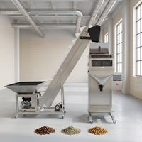 Machine de remplissage linéaire à 2 têtes pour granulés, doseuse de riz, café, noix, aliments pour animaux de compagnie, capacité 5 kg