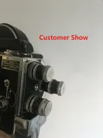 Adaptateur d'objectif de caméra D Mount vers C Mount pour objectifs de 8 mm sur caméras à film Bolex de 16 mm, en alliage d'aluminium usiné CNC, noir