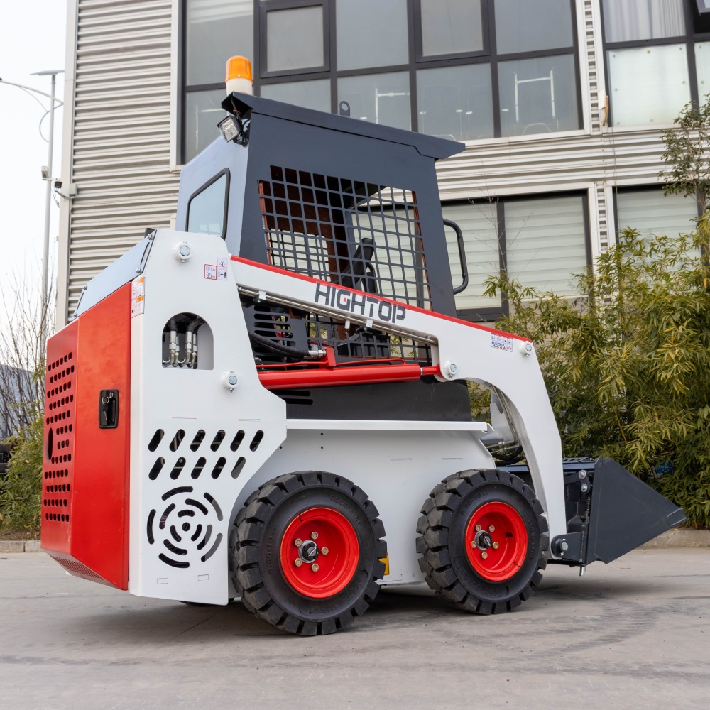 Construction Equipment Chinese Brand Mini Wheel Loader HTL-25 Skid Steer Loader With Attachment