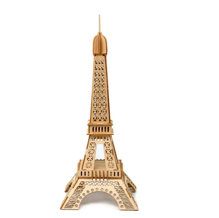3D Wooden Puzzle Eiffel Tower Stereoscopic DIY Children's intelligence toys