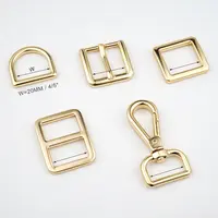Golden Bag Fitting Zubehör Hochwertige 3/4 Zoll verstellbare Metalls chnalle Pin 20mm Gold Karabiner haken D Ring verschluss für Handtaschen