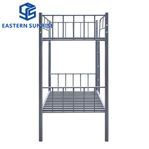 <span class=keywords><strong>Cama</strong></span> litera metálica de diseño que ahorra espacio, resistente, de dos pisos, con barandilla de seguridad y escalera para dormitorio, hogar, apartamento, hostal - Product Image 6