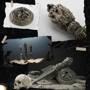 Dados de varita de aleación de Zinc y Metal DND para juegos de mesa poliédricos TRPG Dungeons & Dragons sigue la flecha azul para explorar tu mundo - Product Image 6