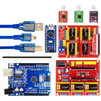AIZESION 3D Printer Kit CNC Shield V3 V4 Engraving Machine Kit NANO Improved Version 4988 Driver