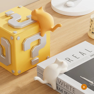 Wholesale Desktop Hooks Key Holder Cute Cat-Shaped <b>Desk</b> <b>Ornament</b> Kawaii Office Bag Storage Table Keychain - Product Image 5