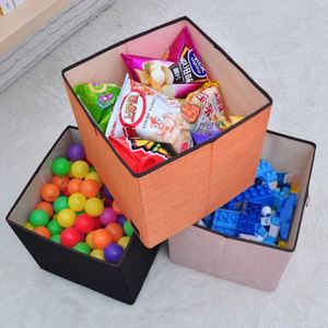 Collapsible Sturdy Kids Toy Box Chest Storage Organizer Bins Flip-Top <b>Lid</b> Handles Folding Storage <b>Basket</b> Nursery Playroom Closet - Product Image 4