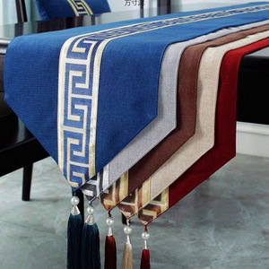 New Chinese style <b>table</b> <b>runner</b>, tea tablecloth, tea <b>table</b> cloth, tea flag, tea mat, tea <b>table</b>, long fabric tea <b>table</b>, bed cloth. - Product Image 2