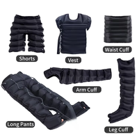 Pantalon de récupération à compression d'air à 8 chambres - Technologie à impulsions séquentielles, pompe DVT portable pour le soulagement après l'entraînement