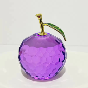 Honor of Crystal Nochebuena pisapapeles cristal manzana pisapapeles figuritas cristal artesanía recuerdos regalos - Product Image 6