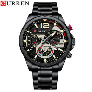 CURREN Montre-bracelet de luxe pour homme Montre <span class=keywords><strong>chronographe</strong></span> étanche Marque de mode Acier inoxydable Sport Horloge pour homme 8395 - Product Image 2