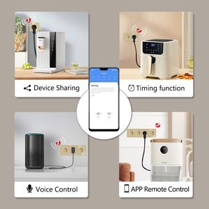 Zócalo ZigBee Smart FR, monitor de rendimiento de Oulets franceses de pared de doble enchufe, funciona con Google Home Smart Life Alexa - Product Image 4