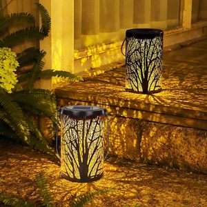 Solar Powered Gardenlamp <b>Lights</b>, Outdoor Waterproof Metal <b>Branch</b> Decorative Projection <b>Lights</b> - Product Image 1