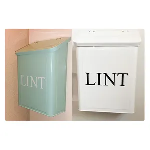 New Design Modern Farmhouse Laundry Room Wall Mount Metal Magnetic Lint Bin