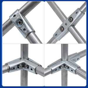 Connecteurs de tuyaux en fonte malléable galvanisée 3/4 et raccords de tubes ronds - Product Image 2