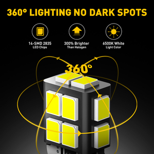 หลอดไฟ LED 194 ดวง 6000K สีขาว 168 2825 W5W T10 หลอดไฟภายในรถยนต์ สำหรับไฟโดม ไฟแผนที่ ไฟประตู ไฟส่องสว่างท้ายรถ จำนวน 10 ชิ้น - Product Image 3