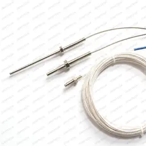 Sekrup baja tahan karat probe ulir Thermocouple K J T tipe Sensor suhu dengan konektor