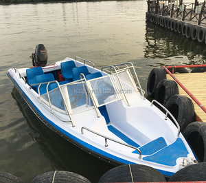 Lancha Rápida Marina de Fibra de Vidrio FRP Económica para 6 Personas con Motores - Product Image 3
