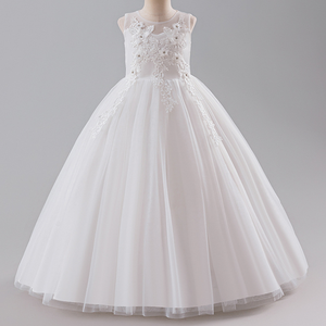 Di alta qualità per bambini nuova ragazza <span class=keywords><strong>elegante</strong></span> formale bambino festa di compleanno <span class=keywords><strong>vestito</strong></span> moda ragazza fiore abito da sposa carino - Product Image 4