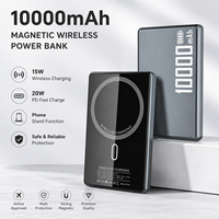 Batterie Li-Polymère de Haute Qualité, Power Bank 10000 mAh, Verre Trempé, PD 20W, Charge Sans Fil Magnétique avec Support Téléphone, OEM ODM