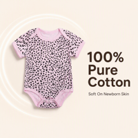 Baju Tidur Bayi Katun Lengan Pendek, Bodysuit Seluruh Badan untuk Bayi Baru Lahir, Pakaian Nyaman untuk Dipakai Sehari-hari