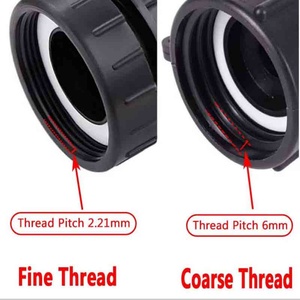 2.44" Fine Thread Water tank Adapter for IBC Tote Garden Fittings Tank Drain Hose Connector Rainwater IBC Tank <b>Valve</b> - Product Image 4