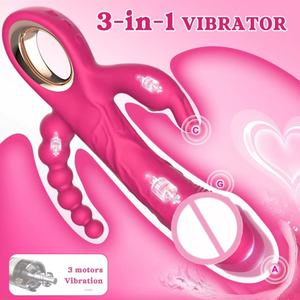 Vibratore Rabbit 3 in 1 per Donne, Stimolatore Clitorideo, Vibratore Punto <span class=keywords><strong>G</strong></span>, Masturbatore Femminile Indossabile, Giocattoli Sessuali per Adulti - Product Image 6