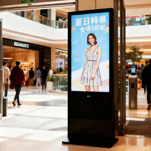 Pantalla Táctil LED de 43 Pulgadas para Señalización Digital Interior, Kiosco Publicitario con Soporte de Pie, Monitor Vertical con Infrarrojos para Publicidad - Product Image 5