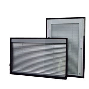 Aluminium Double Glass Door with Venetian Blinds Magnetic Curtain Anti-damage Blinds for <strong>windows</strong> - Product Image 1