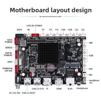 Placa OEM Personalizada Rockchip RK3566 Android/Linux con Doble Canal de Memoria, IA Multimodal, Señalización Digital, Kiosco Industrial, 128 GB de RAM
