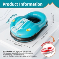 Aufblasbares Bumper-Car-Schwimmbadspielzeug mit Elektropropeller für Kinder-Blasenpool-Schloss mit Wasserflotation