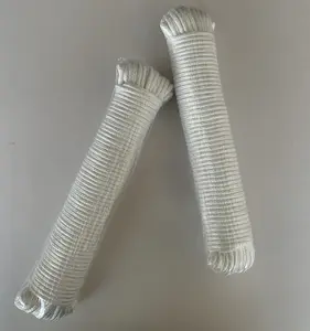 3/16英寸白色编织合成聚酯晾衣绳绳100英尺包装服装绳