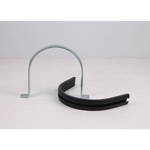 M5-100 U Bracket Tube Strap Steel Saddle <strong>Hose</strong> Pipe Clamp with Zinc Finish for Fixing <strong>Rubber</strong> Cushion Rigid Pipe - Product Image 3