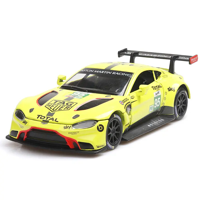 Fabricante de modelos de coches de carreras de alta calidad Aston Martin Le Mans Super Sport Car Die Cast Scale Rally Car Model 1: 32